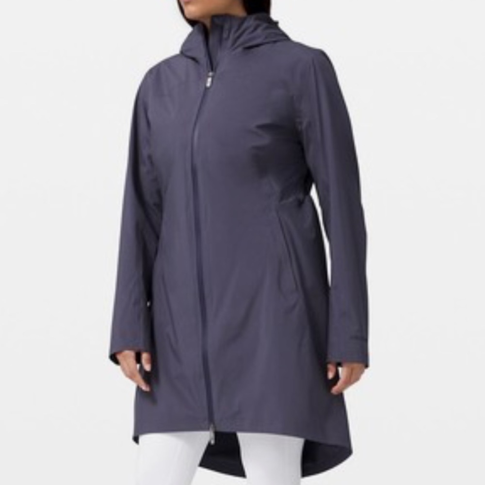 lululemon athletica Women's Hooded Trench Coat in Slate Purple